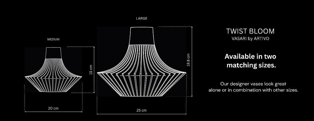 Twist Bloom size reference