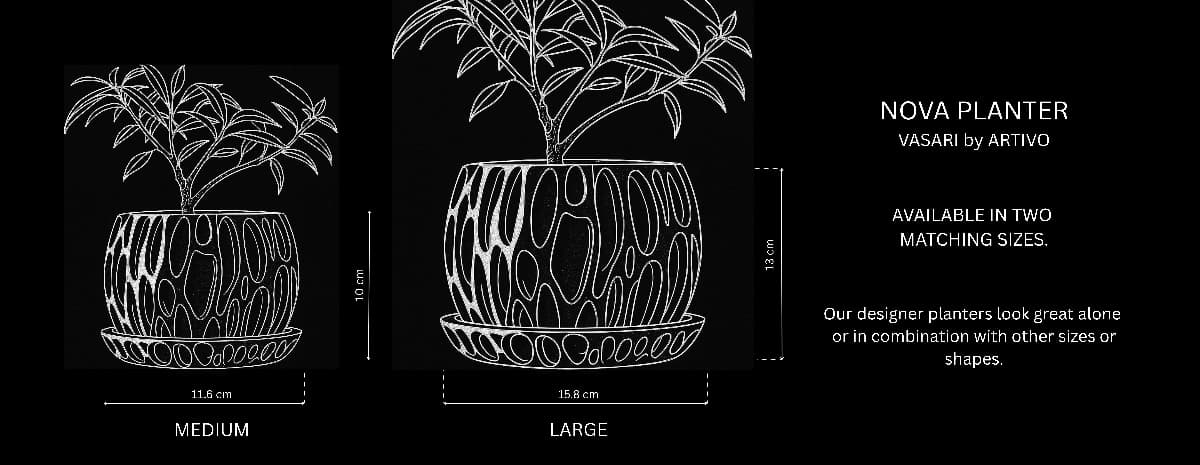 Nova Planter size reference
