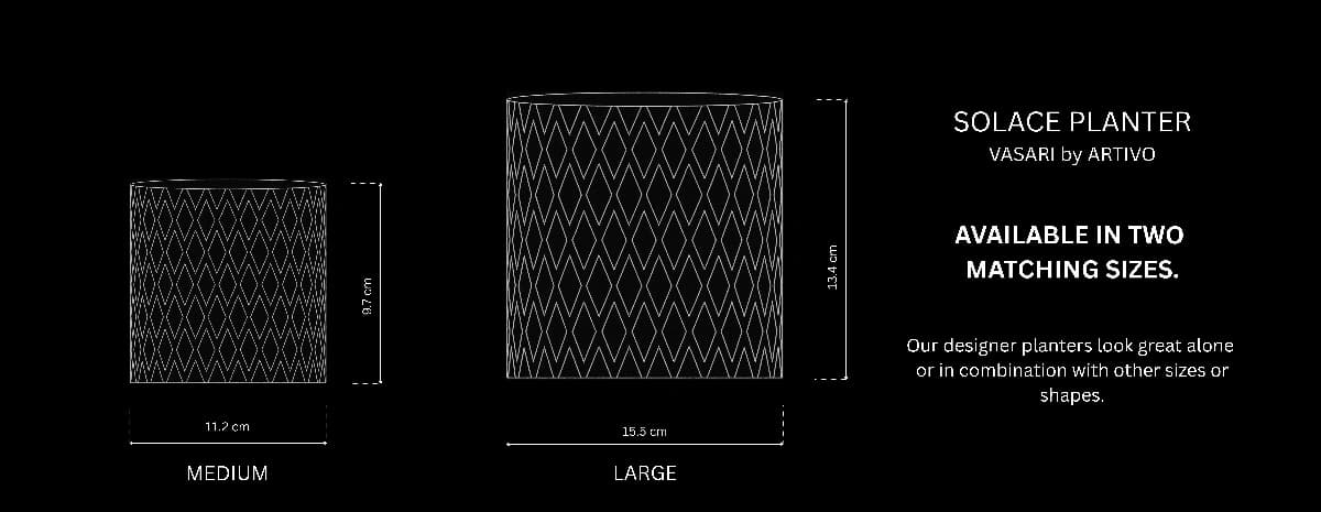 Solace Planter size reference
